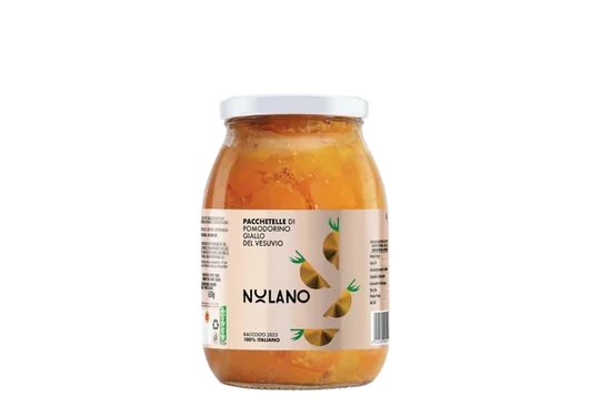 Nolano felezett sárga campaniai paradicsom (Pacchetelle)